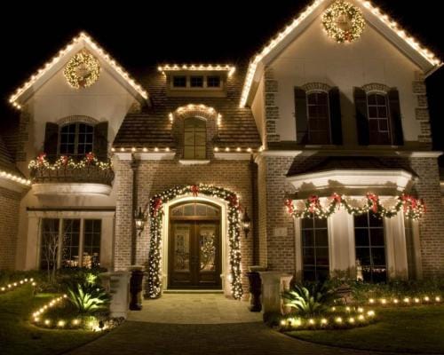 this image shows holiday lights in Cameron Park, CA